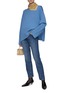Figure View - Click To Enlarge - TOTEME - Wool Cotton Blend Turtleneck Sweater
