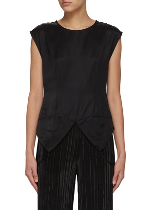 Main View - Click To Enlarge - MM6 MAISON MARGIELA - Cap Sleeve Two Way Top