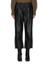 Main View - Click To Enlarge - MM6 MAISON MARGIELA - Faux Leather Cropped Boot Cut Pants