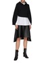 Figure View - Click To Enlarge - MM6 MAISON MARGIELA - Faux Leather A-Line Skirt