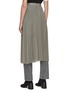 Back View - Click To Enlarge - MM6 MAISON MARGIELA - HIGH WAIST PLEATED MIDI SKIRT