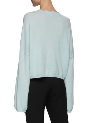 Back View - Click To Enlarge - LOULOU STUDIO - FAKARAVA' CREW NECK OVERSIZED CASHMERE SWEATER