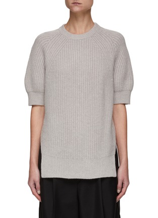 Main View - Click To Enlarge - LOULOU STUDIO - TRESCO' PUFF SLEEVES CASHMERE TOP