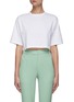 Main View - Click To Enlarge - LOULOU STUDIO - SUPIMA COTTON SHORT SLEEVES BOXY T-SHIRT