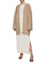 Figure View - Click To Enlarge - LOULOU STUDIO - ‘Islet' sleeveless silk blend rib maxi dress