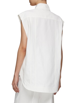 Back View - Click To Enlarge - LOULOU STUDIO - ‘Maldo' sleeveless linen shirt