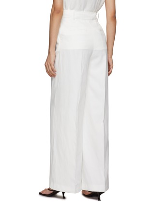 Back View - Click To Enlarge - LOULOU STUDIO - ‘Menak' pleated wide leg pants