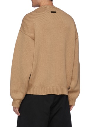 Back View - Click To Enlarge - FEAR OF GOD - Overlapped Crewneck Wool Sweater