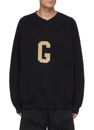 Main View - Click To Enlarge - FEAR OF GOD - Textured 'G' Letter Cotton Sweatshirt