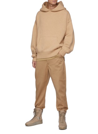 Figure View - Click To Enlarge - FEAR OF GOD - Drop Shoulder Wool Knit Hoodie