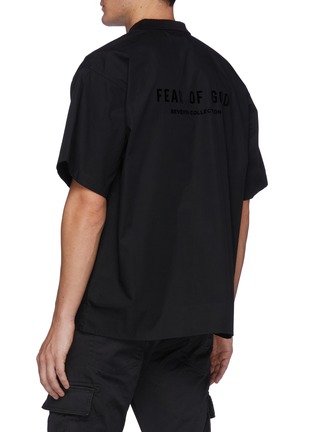Back View - Click To Enlarge - FEAR OF GOD - Logo Pocket Cotton Polo Shirt