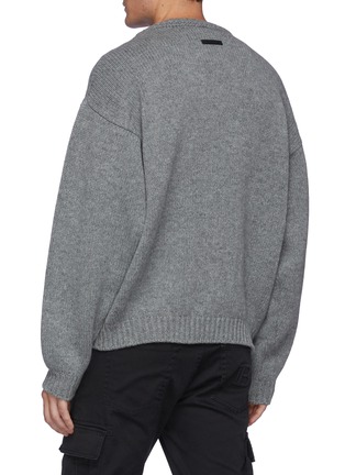 Back View - Click To Enlarge - FEAR OF GOD - Overlapped Crewneck Wool Sweater