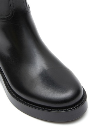 Detail View - Click To Enlarge - ANN DEMEULEMEESTER - Maine' Flat Tall Leather Riding Boots