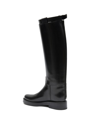  - ANN DEMEULEMEESTER - Maine' Flat Tall Leather Riding Boots