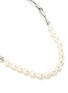 MISSOMA - Baroque Pearl Silver Plated Brass Twisted Link Necklace
