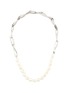MISSOMA - Baroque Pearl Silver Plated Brass Twisted Link Necklace