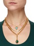 Figure View - Click To Enlarge - MISSOMA - Axiom' 18k Gold-plated Malachite Deconstructed Sphere Chain Necklace