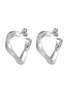 MISSOMA - Silver Plated Brass Twisted Heart Hoop Earrings