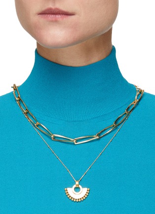 Figure View - Click To Enlarge - MISSOMA - 18k Gold-plated Twisted Link Chain Necklace