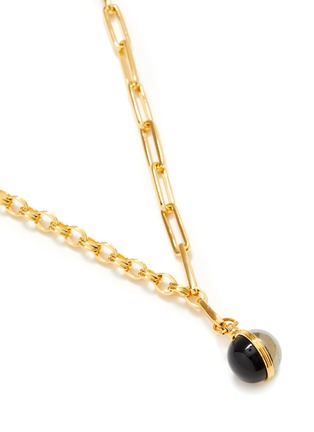 Detail View - Click To Enlarge - MISSOMA - DECONSTRUCTED AXIOM PYRITE ONYX CHAIN NECKLACE