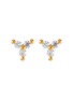Main View - Click To Enlarge - MISSOMA - WHITE CUBIC ZIRCONIA TRINAL STUD EARRINGS