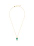 Main View - Click To Enlarge - MISSOMA - Amazonite Triangle Pendant 18K Gold Plated Brass Chain Necklace