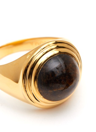 Detail View - Click To Enlarge - MISSOMA - GOLD TIGERS EYE SPHERE RING