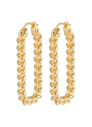 Main View - Click To Enlarge - MISSOMA - Tidal' 18k Gold-plated Ovate Hoop Earrings