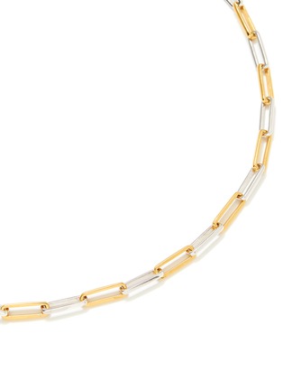 Detail View - Click To Enlarge - MISSOMA - 18K Gold-Plated Vermeil Sterling Silver Fused Two Toned Chain Necklace