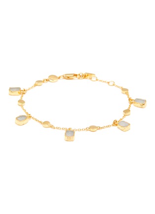Main View - Click To Enlarge - MISSOMA - Lena' 18k Gold-pleated Rainbow Moonstone Charm Bracelet