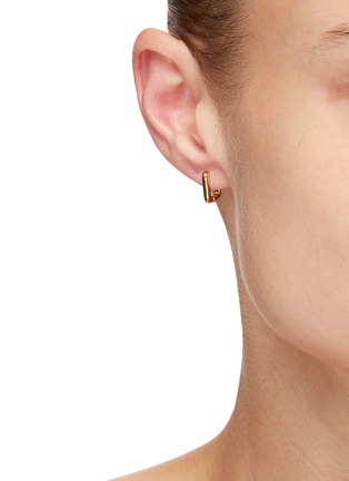 Figure View - Click To Enlarge - MISSOMA - Ovate' 18k Gold-plated Mini Huggie Earrings