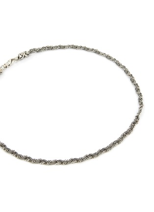Detail View - Click To Enlarge - EMANUELE BICOCCHI - Textured Sterling Silver Braided Necklace