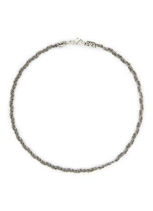 Main View - Click To Enlarge - EMANUELE BICOCCHI - Textured Sterling Silver Braided Necklace