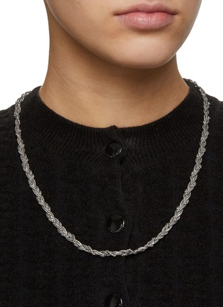 Figure View - Click To Enlarge - EMANUELE BICOCCHI - Textured Sterling Silver Braided Necklace