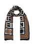 Main View - Click To Enlarge - JOSEPH - ‘Agatha’ Branded Wool Silk Blend Scarf