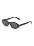 CELINE - Small Triomphe Logo Appliqued Acetate Oval Sunglasses