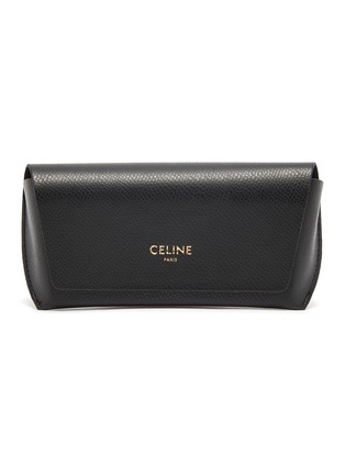 Detail View - Click To Enlarge - CELINE - CAT EYE ACETATE CELINE MONOGRAM FRAMES SUNGLASSES