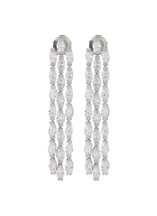 Main View - Click To Enlarge - CZ BY KENNETH JAY LANE - Cubic Zirconia Waterfall Drop Earrings