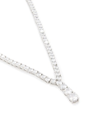 Detail View - Click To Enlarge - CZ BY KENNETH JAY LANE - Graduated Cubic Zirconia Riviere Necklace