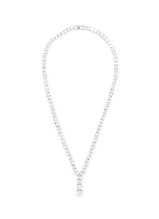 Main View - Click To Enlarge - CZ BY KENNETH JAY LANE - Graduated Cubic Zirconia Riviere Necklace