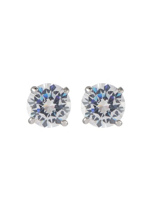 Main View - Click To Enlarge - CZ BY KENNETH JAY LANE - Round Cubic Zirconia Stud Earrings