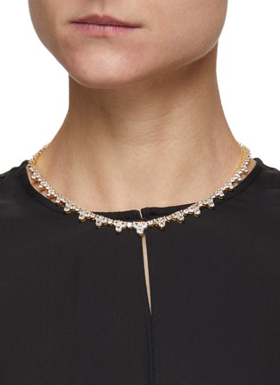 Figure View - Click To Enlarge - CZ BY KENNETH JAY LANE - Cubic Zirconia Spike Necklace
