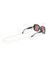 Figure View - Click To Enlarge - GUCCI - OVERSIZE D FRAME LOGO CHAINED SUNGLASSES