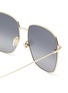 Detail View - Click To Enlarge - GUCCI - SIMPLE SQUARE METAL FRAME SUNGLASSES