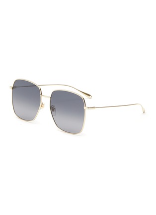 Main View - Click To Enlarge - GUCCI - SIMPLE SQUARE METAL FRAME SUNGLASSES