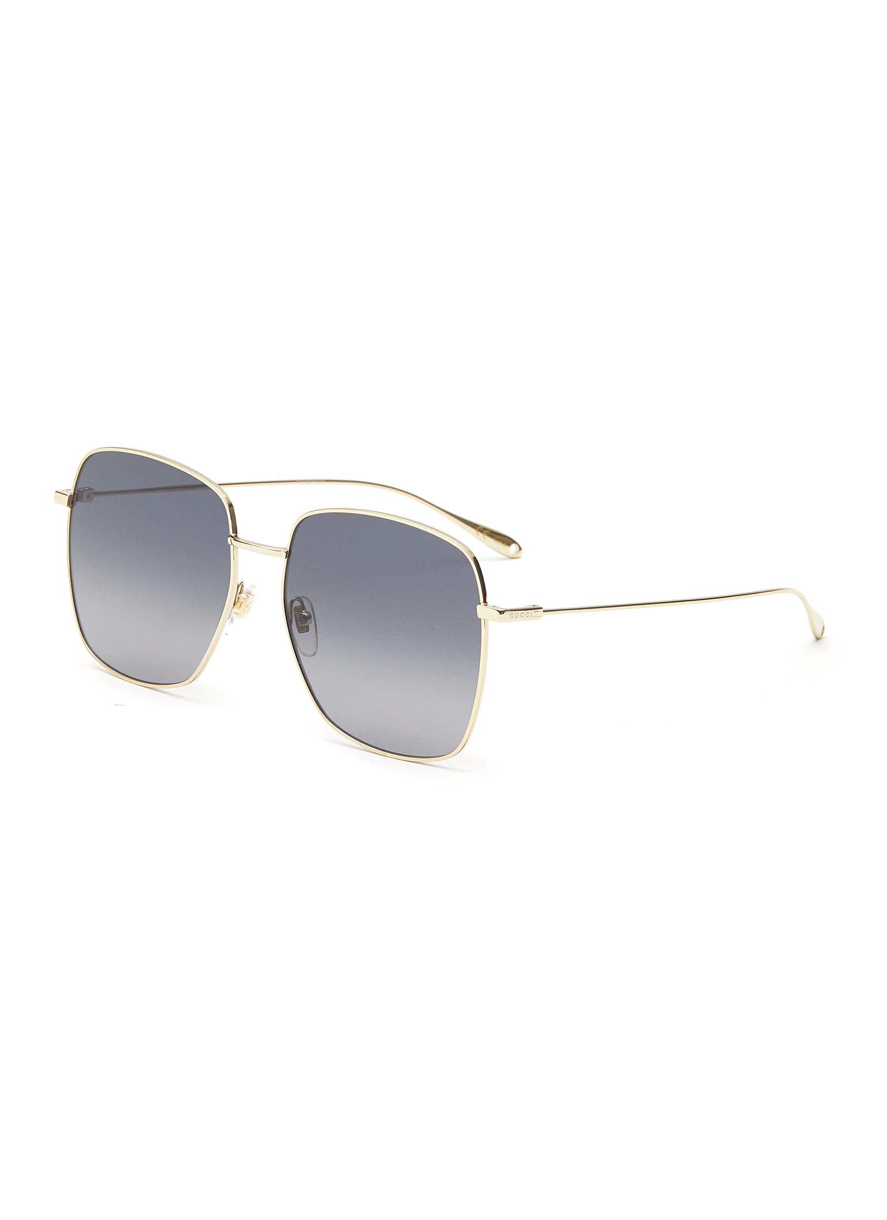 square metal sunglasses