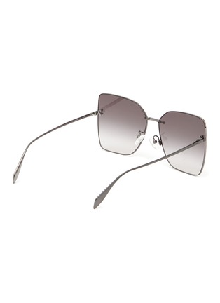 Figure View - Click To Enlarge - ALEXANDER MCQUEEN - Metal Butterfly Frame Sunglasses