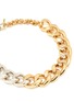 Detail View - Click To Enlarge - JW ANDERSON - Duo-tonal Oversized Brass Chain Necklace