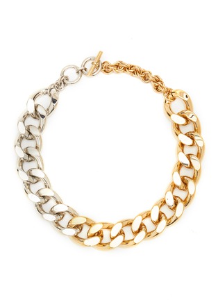 Main View - Click To Enlarge - JW ANDERSON - Duo-tonal Oversized Brass Chain Necklace