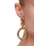 Front View - Click To Enlarge - JW ANDERSON - Crystal Drop Oversized Link Chain Gold-plated Earrings